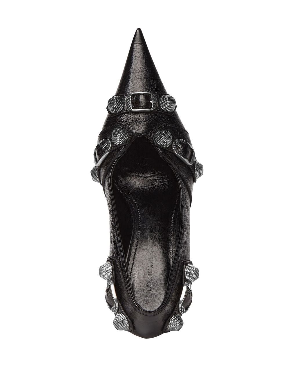 cagole 90mm cracked heel pumps