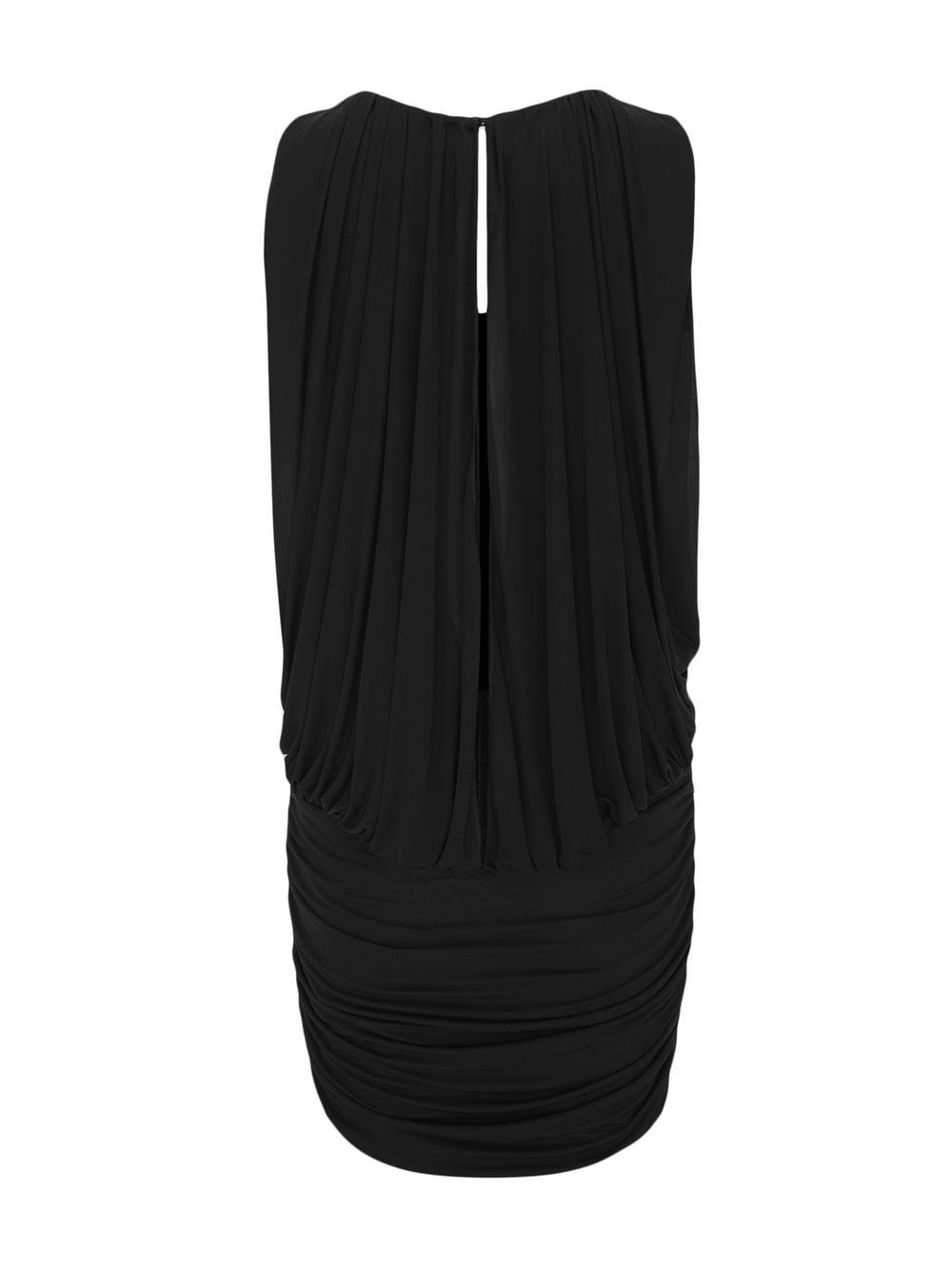 sleeveless draped minidress