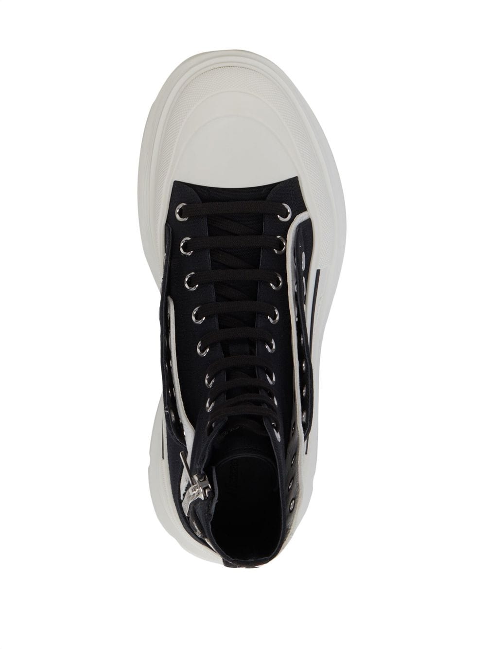 tread slick lace-up fastening boots