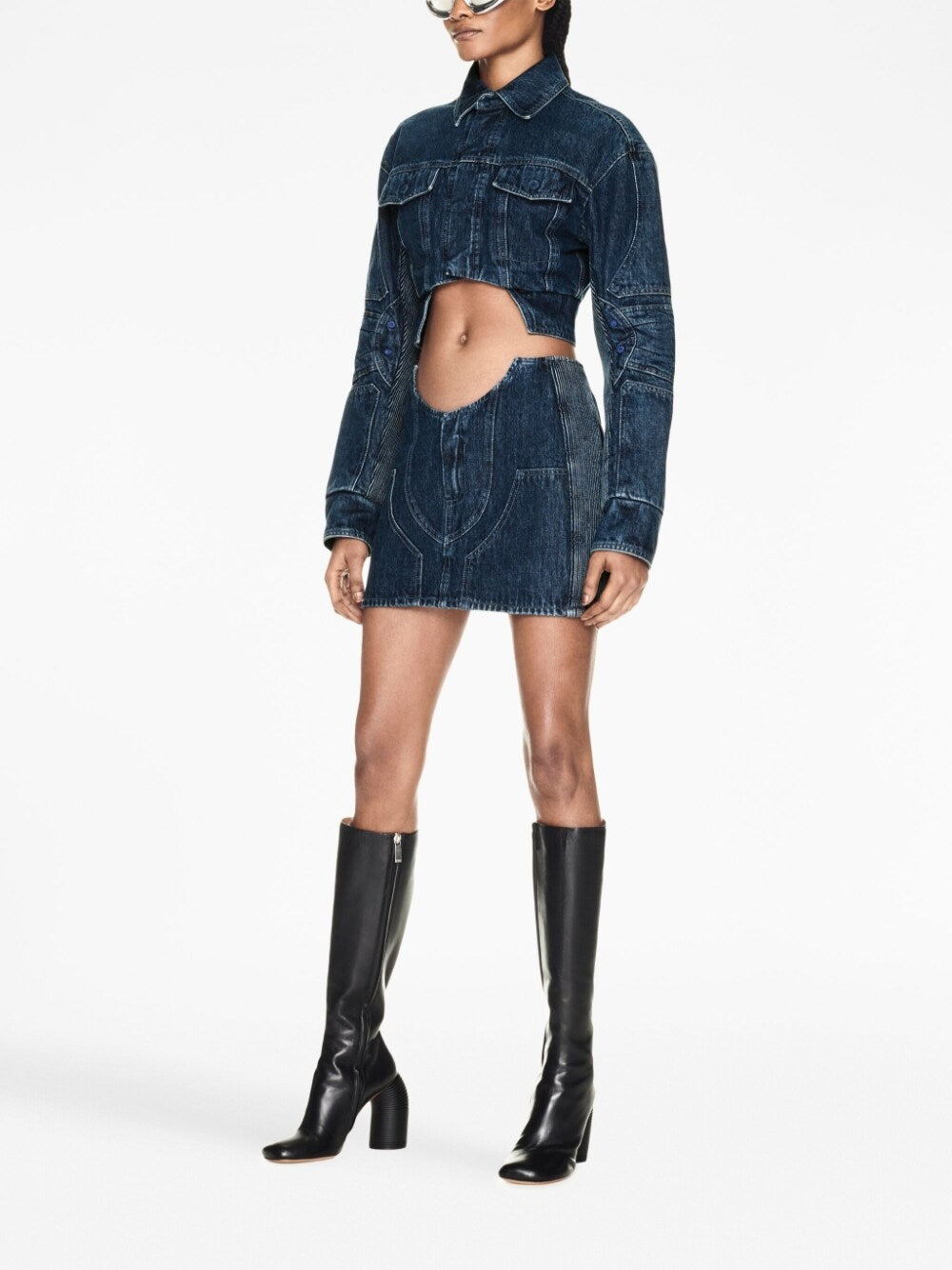 cropped denim jacket