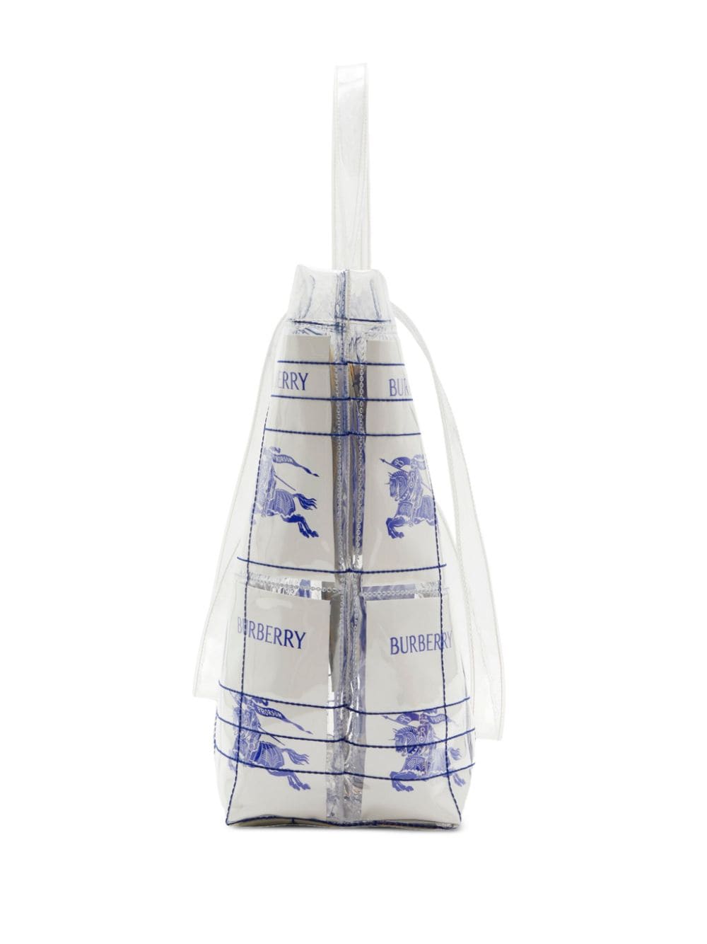 ekd logo-tag transparent tote bag