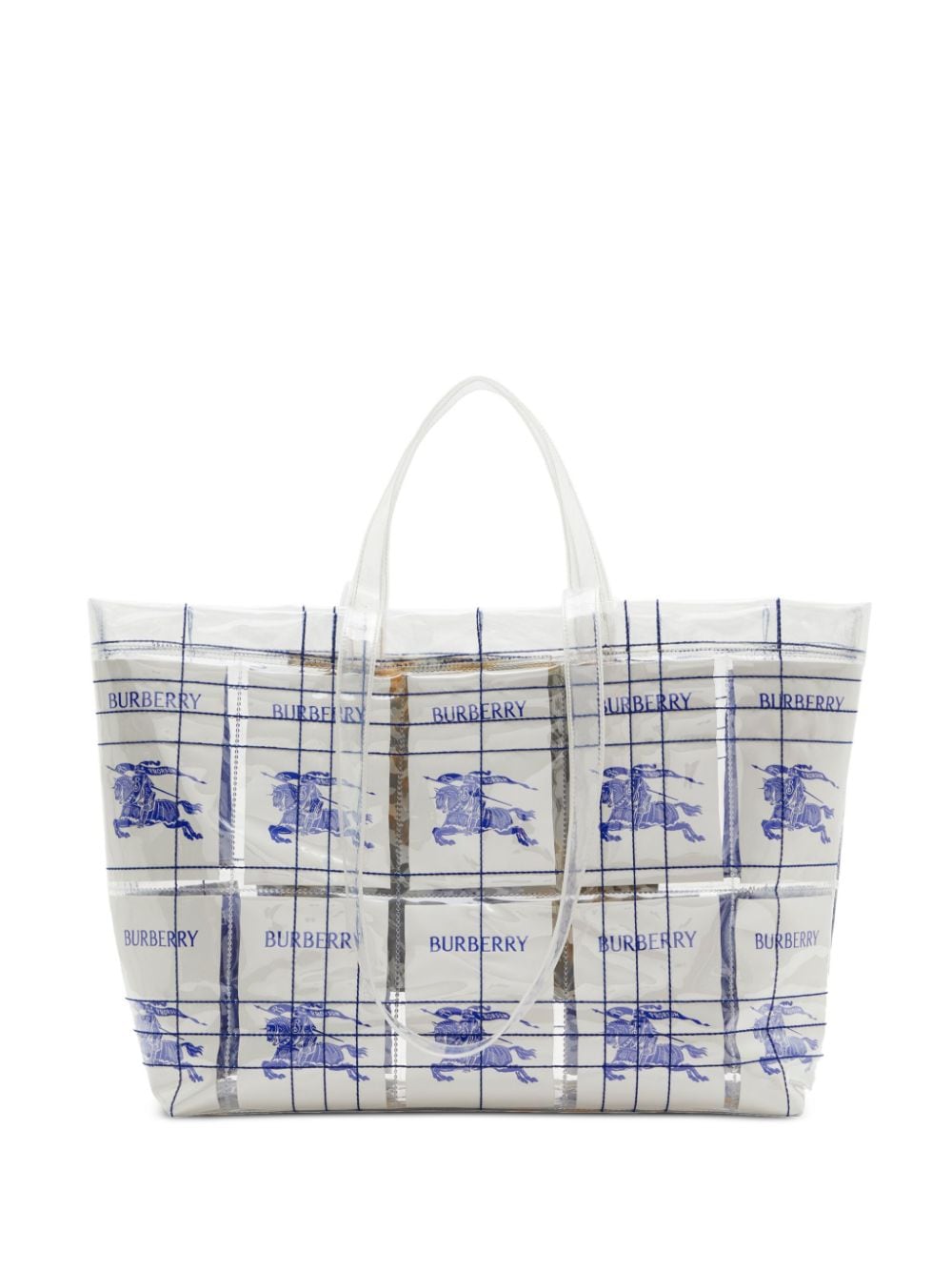 ekd logo-tag transparent tote bag