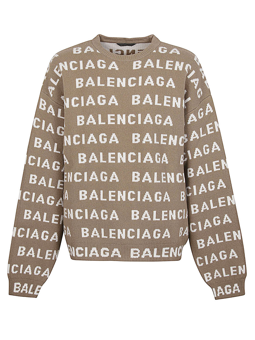 intarsia logo sweater