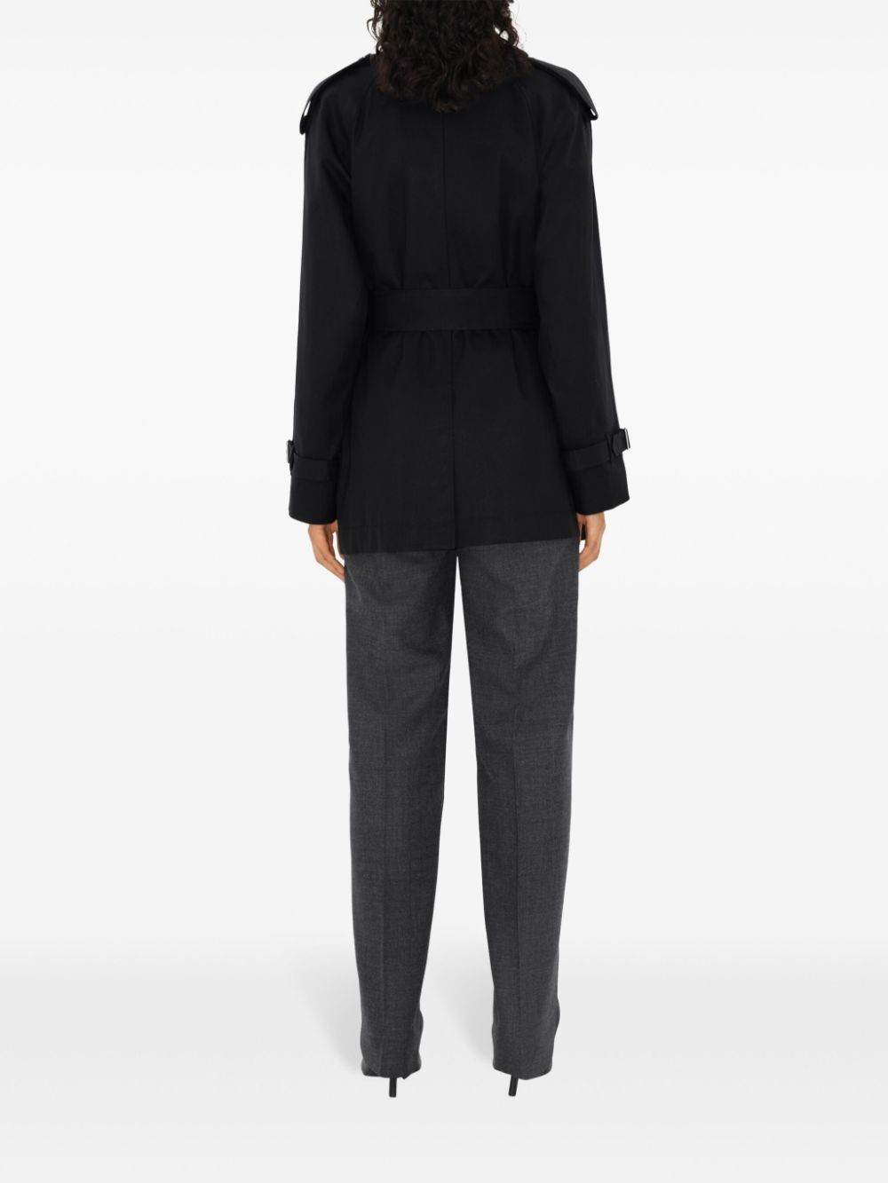 gabardine trench jacket