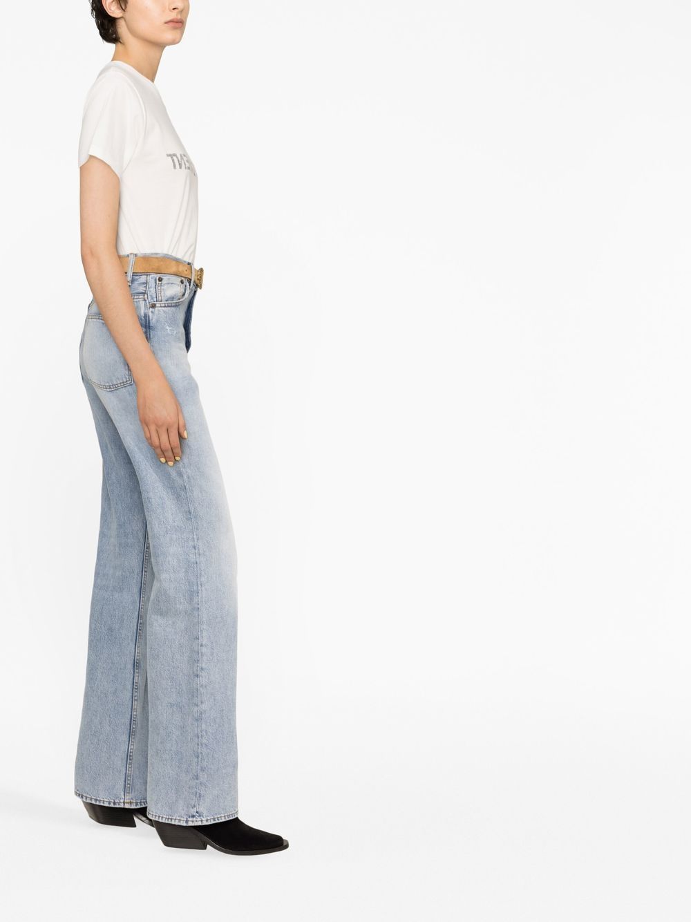 reverse logo print t-shirt