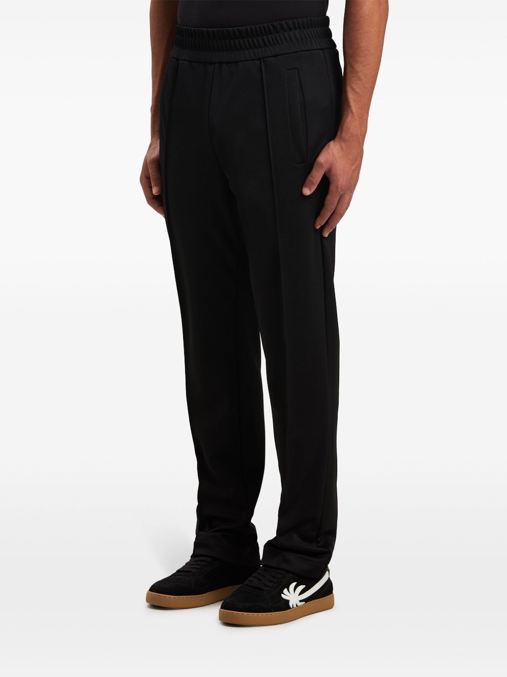 curved logo track pants
