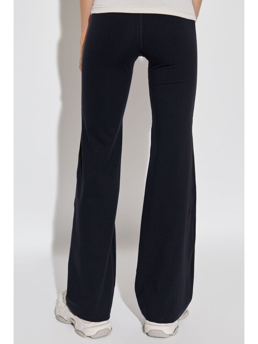flared elastic waistband trousers design
