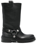 leather biker boots