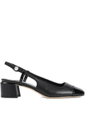 elisa sling back 45 patent and nappa leather pumps