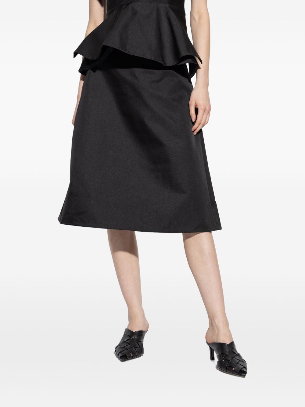 satin a-line skirt