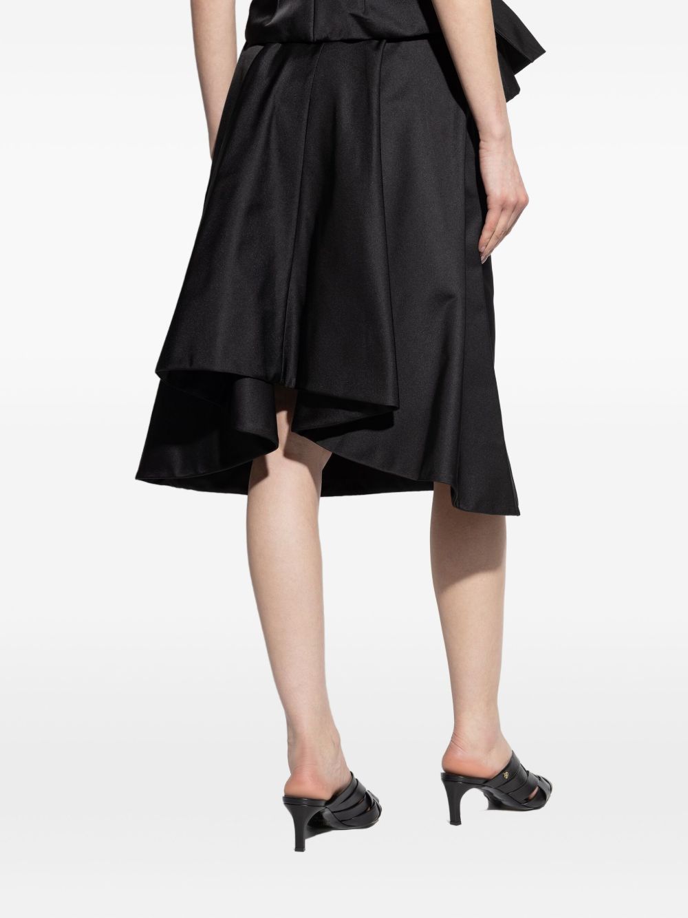 satin a-line skirt
