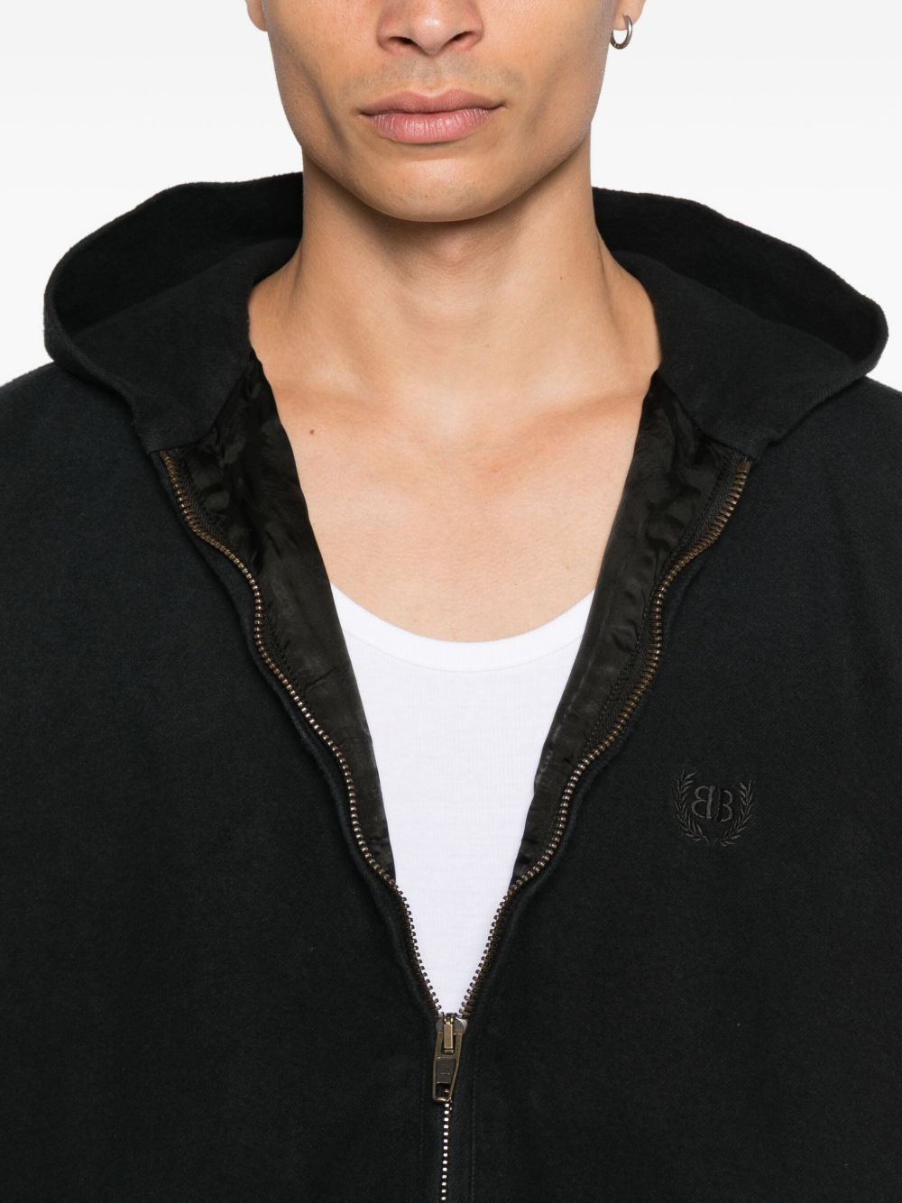jacket with hood and zip