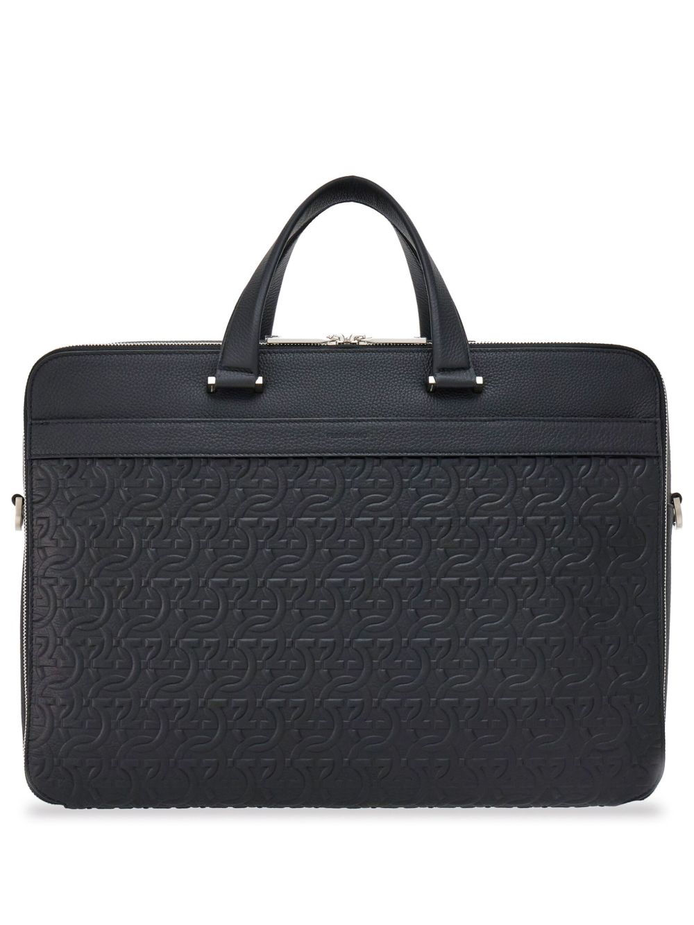 embossed gancini briefcase