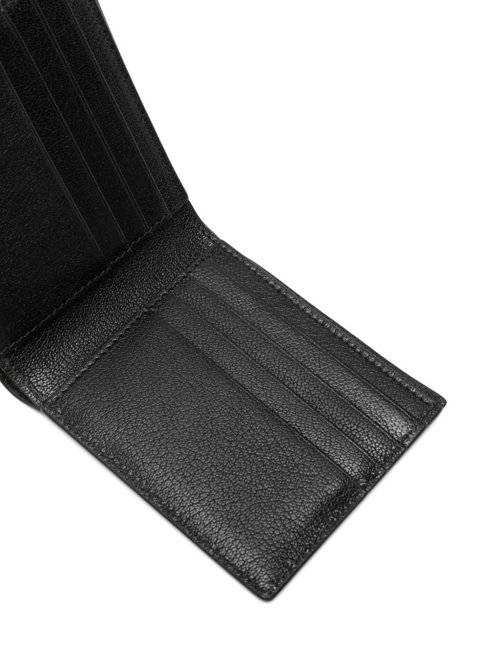 classic bifold wallet in soft grain leather with extended t line