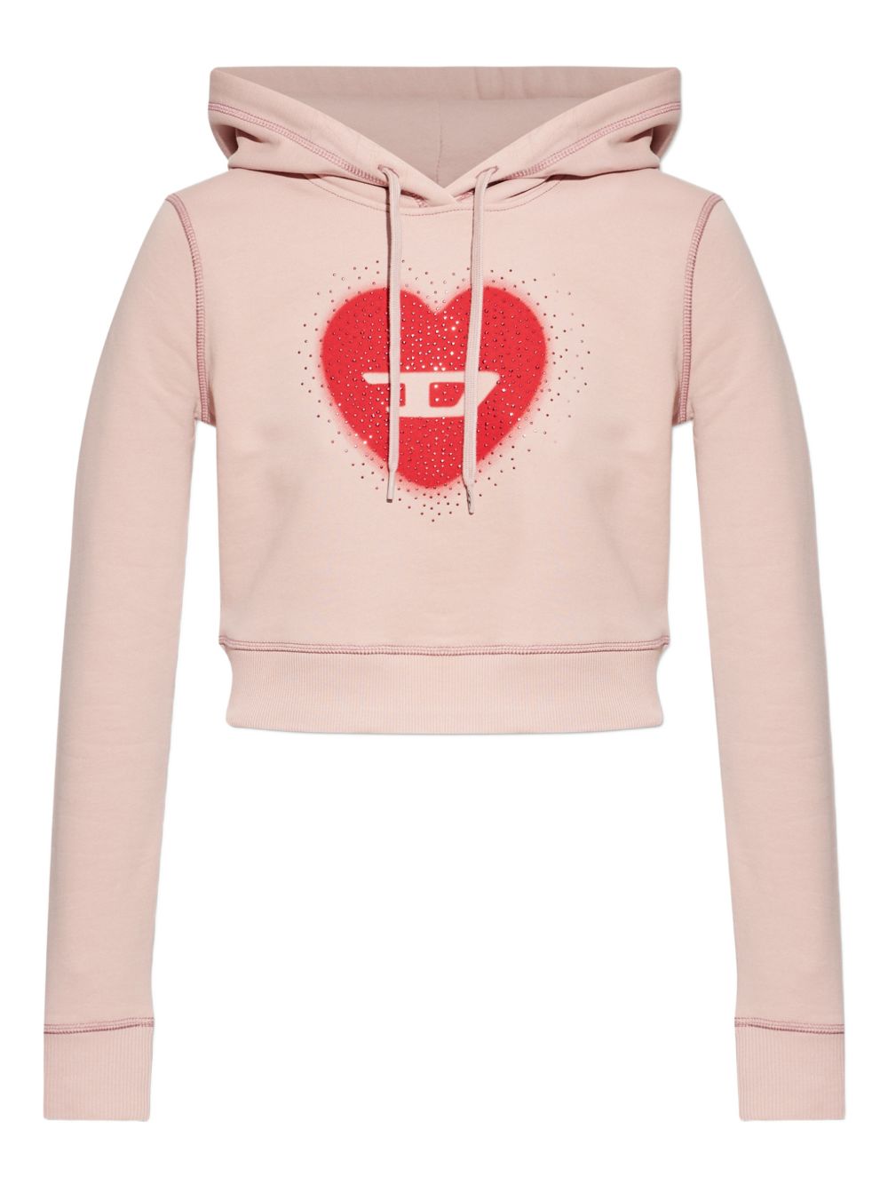 heart cotton hoodie
