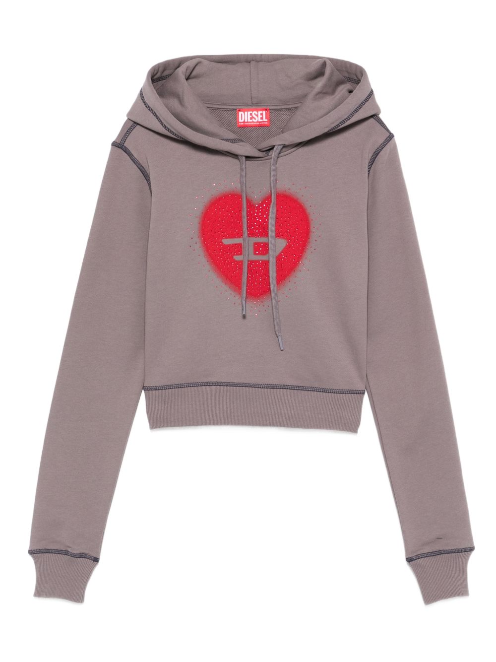 heart cotton hoodie
