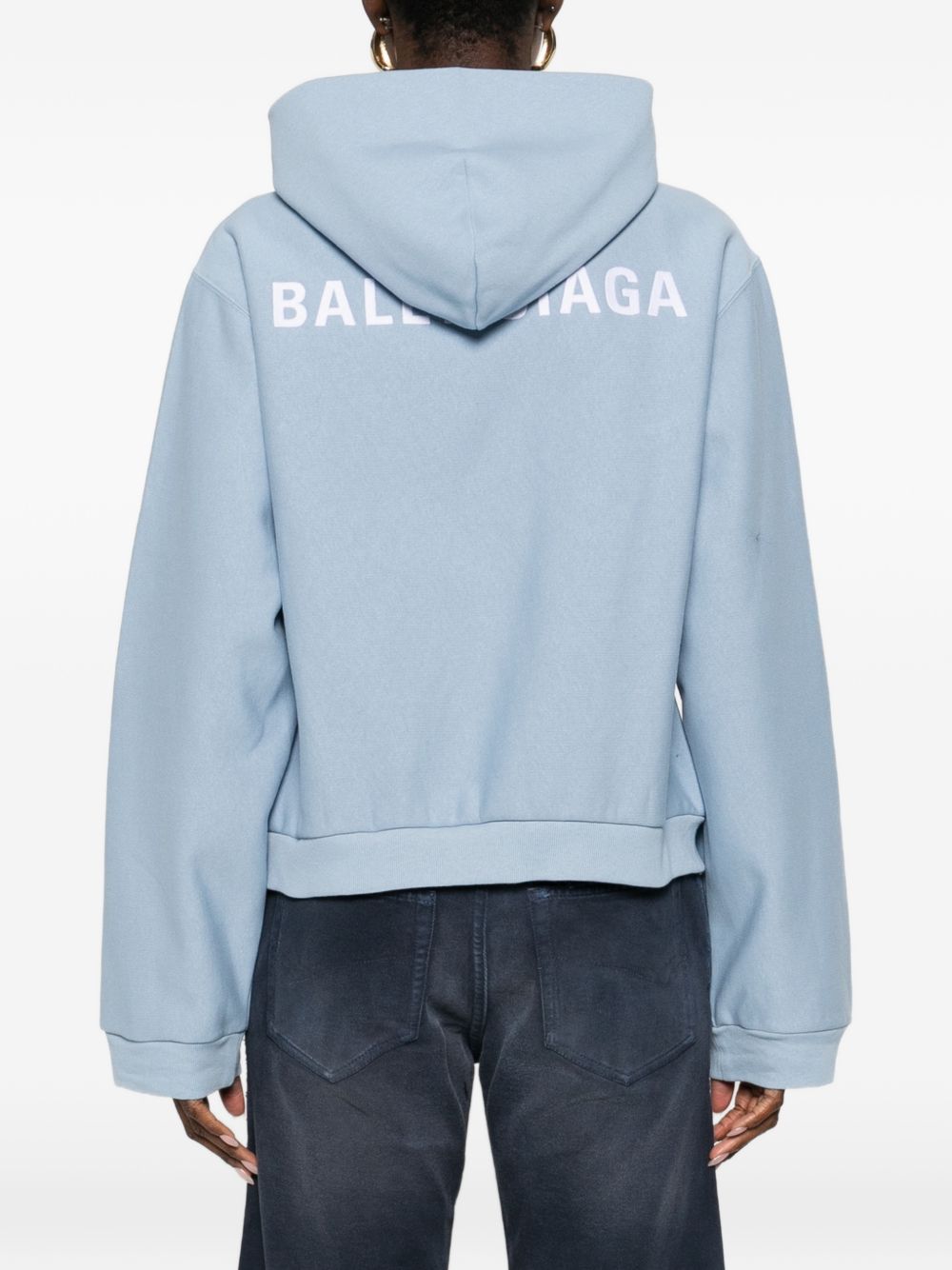 back zip-up hoodie regular fit