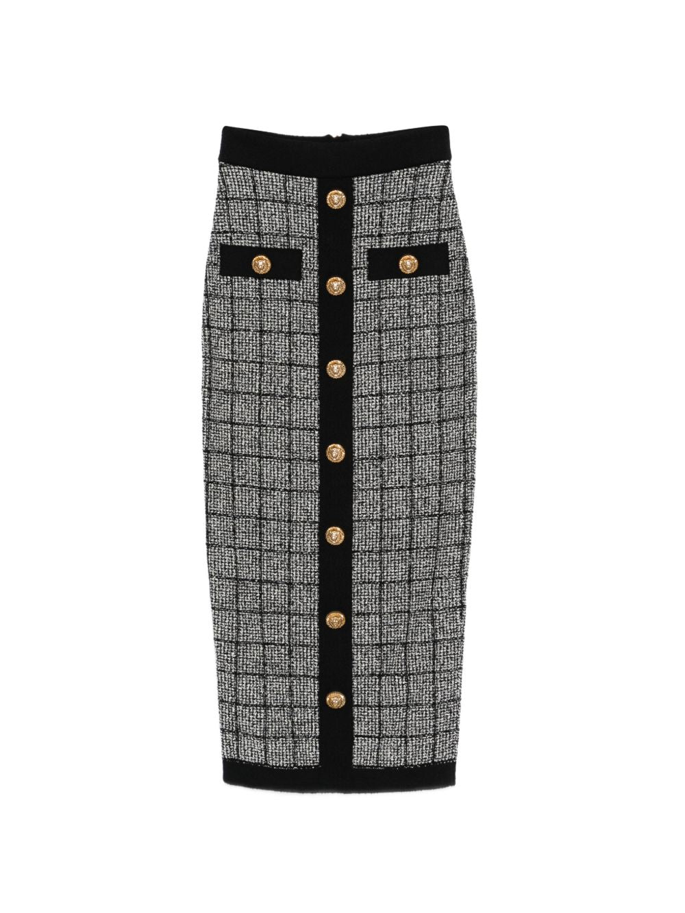 tweed long skirt