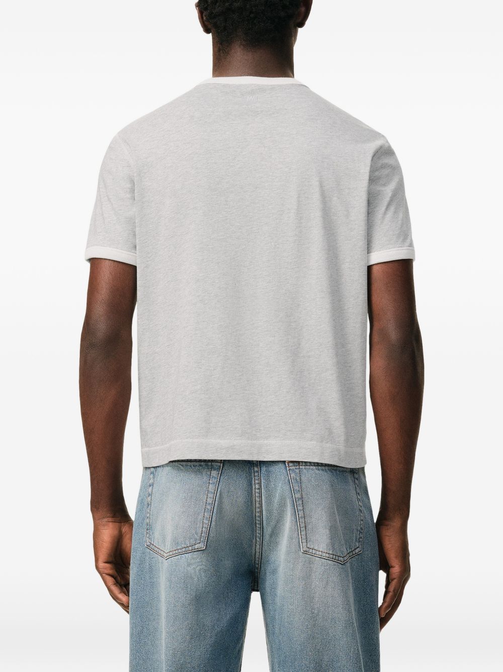 patch tonal embroidery t-shirt