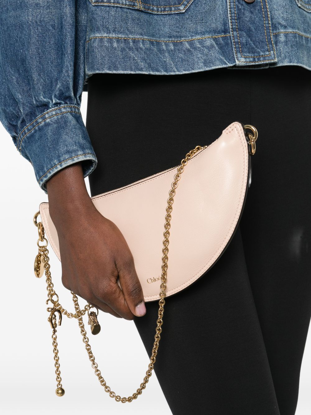 icons soft leather shoulder bag