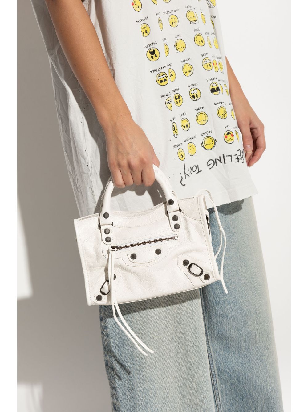 le city bag mini in optic white