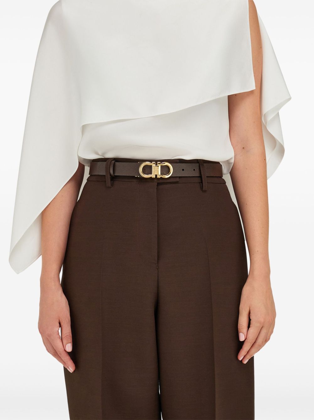 reversible and adjustable gancini belt