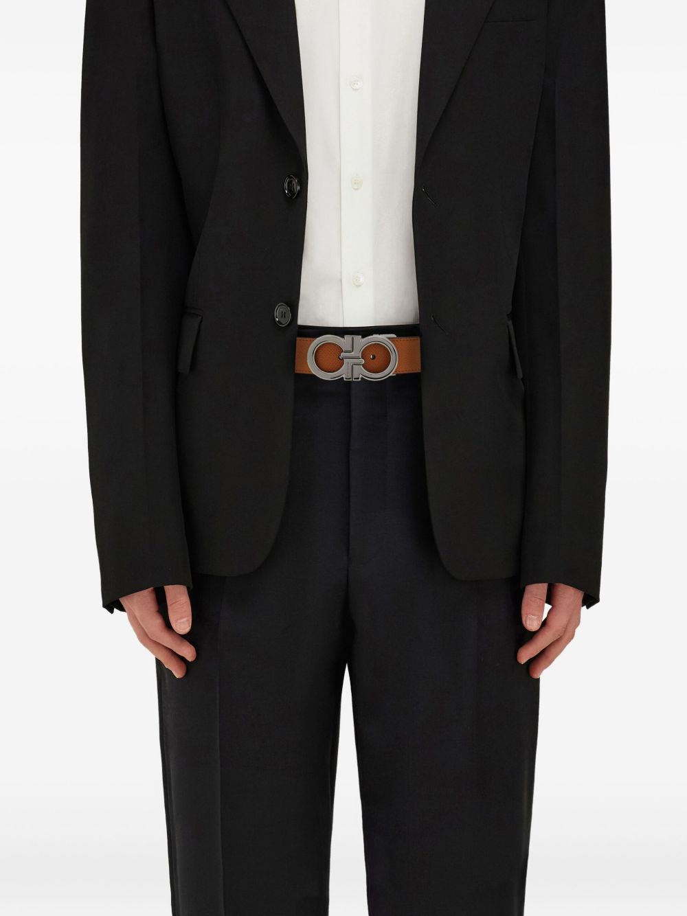 reversible and adjustable gancini belt