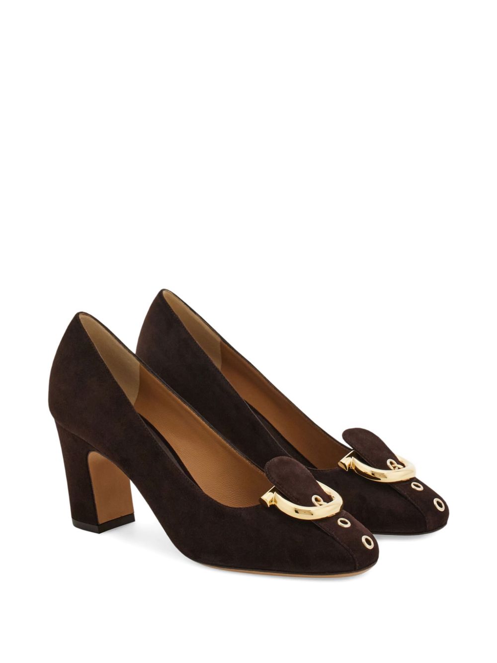 with heel brown