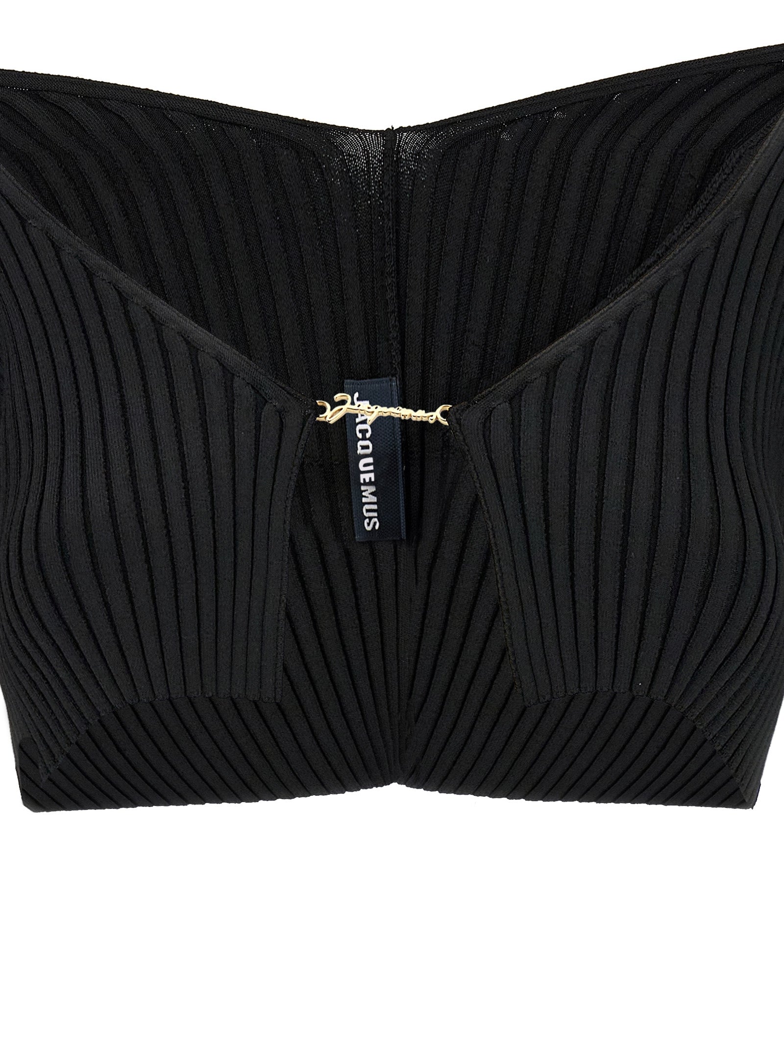 le maille pralu cropped cardigan