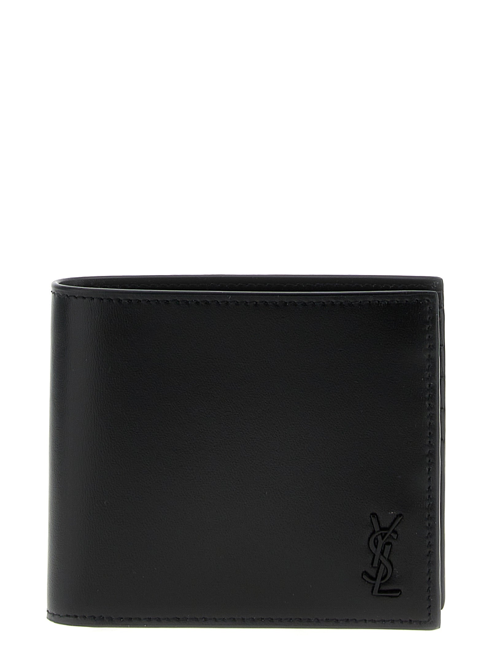 logo leather wallet
