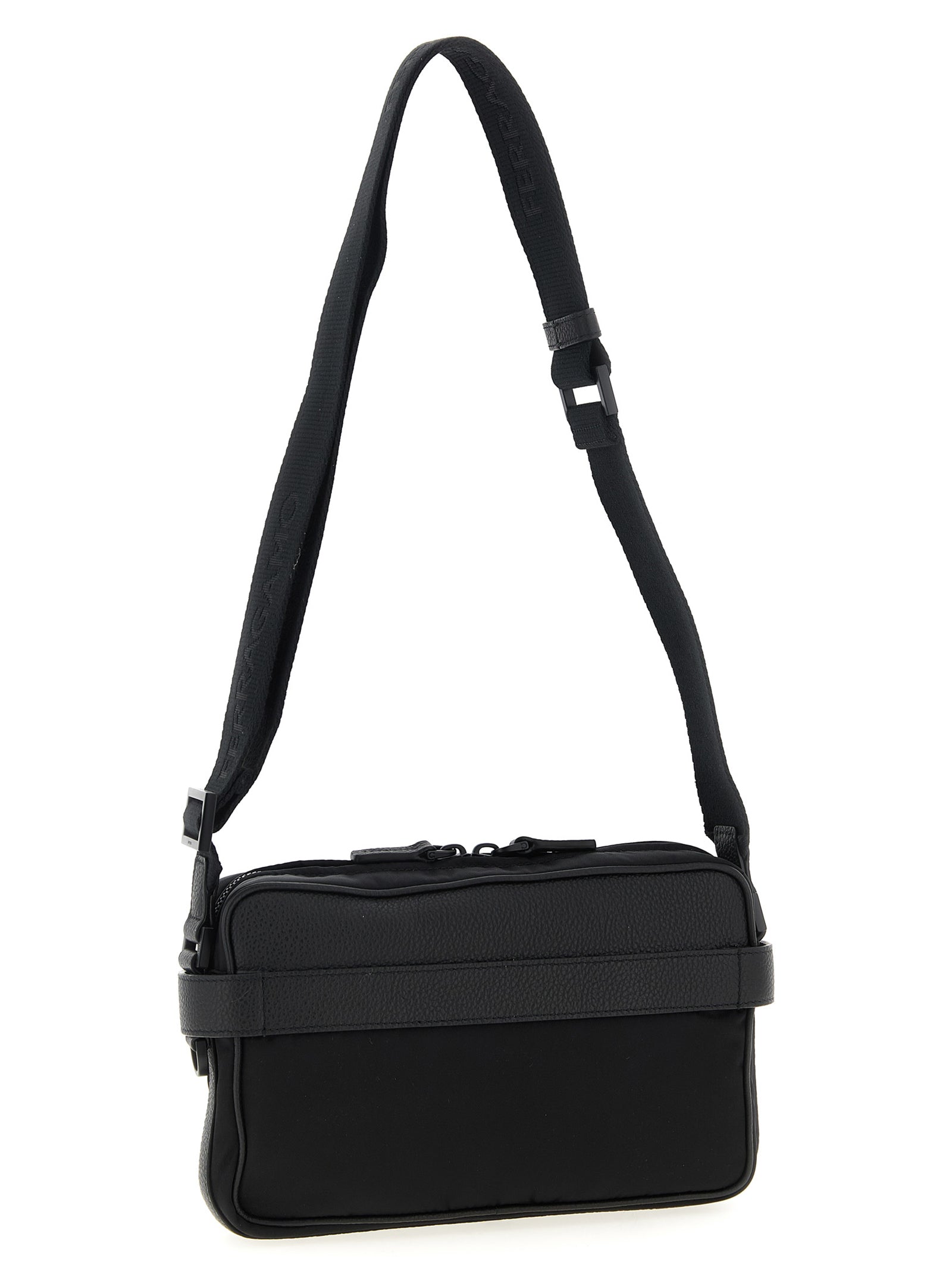 twins nylon crossbody bag