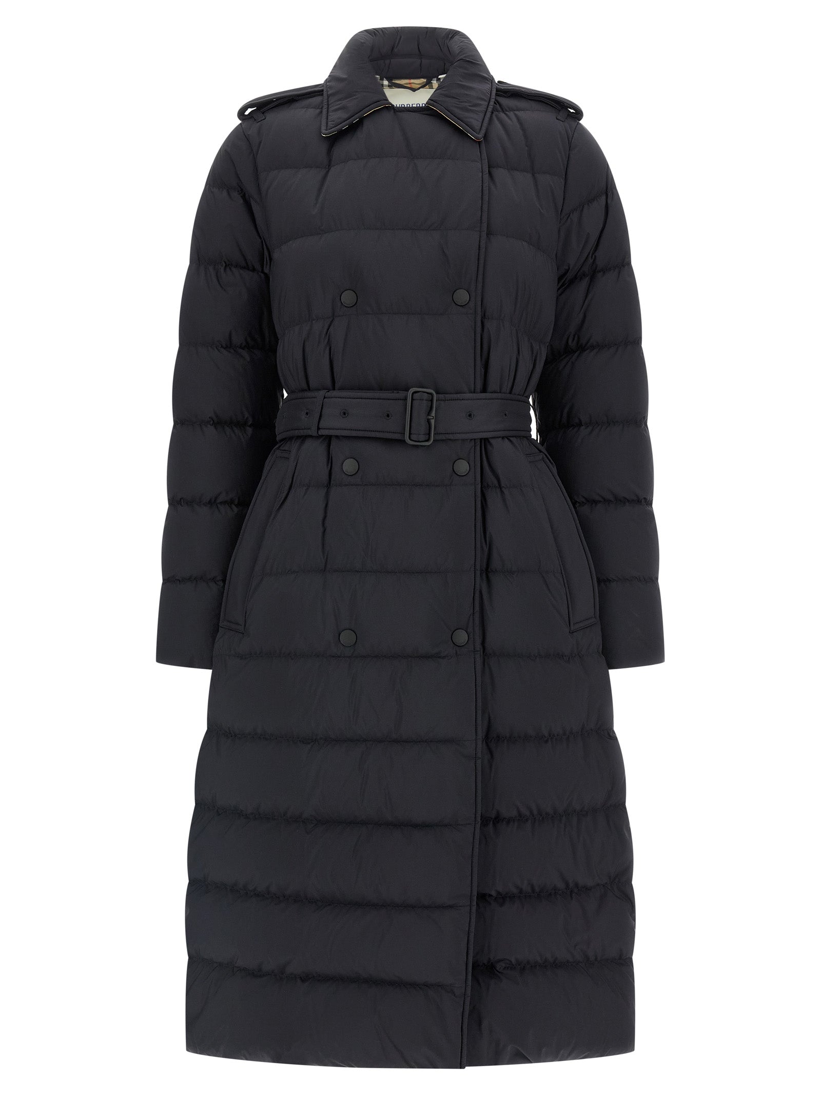 padded trench coat