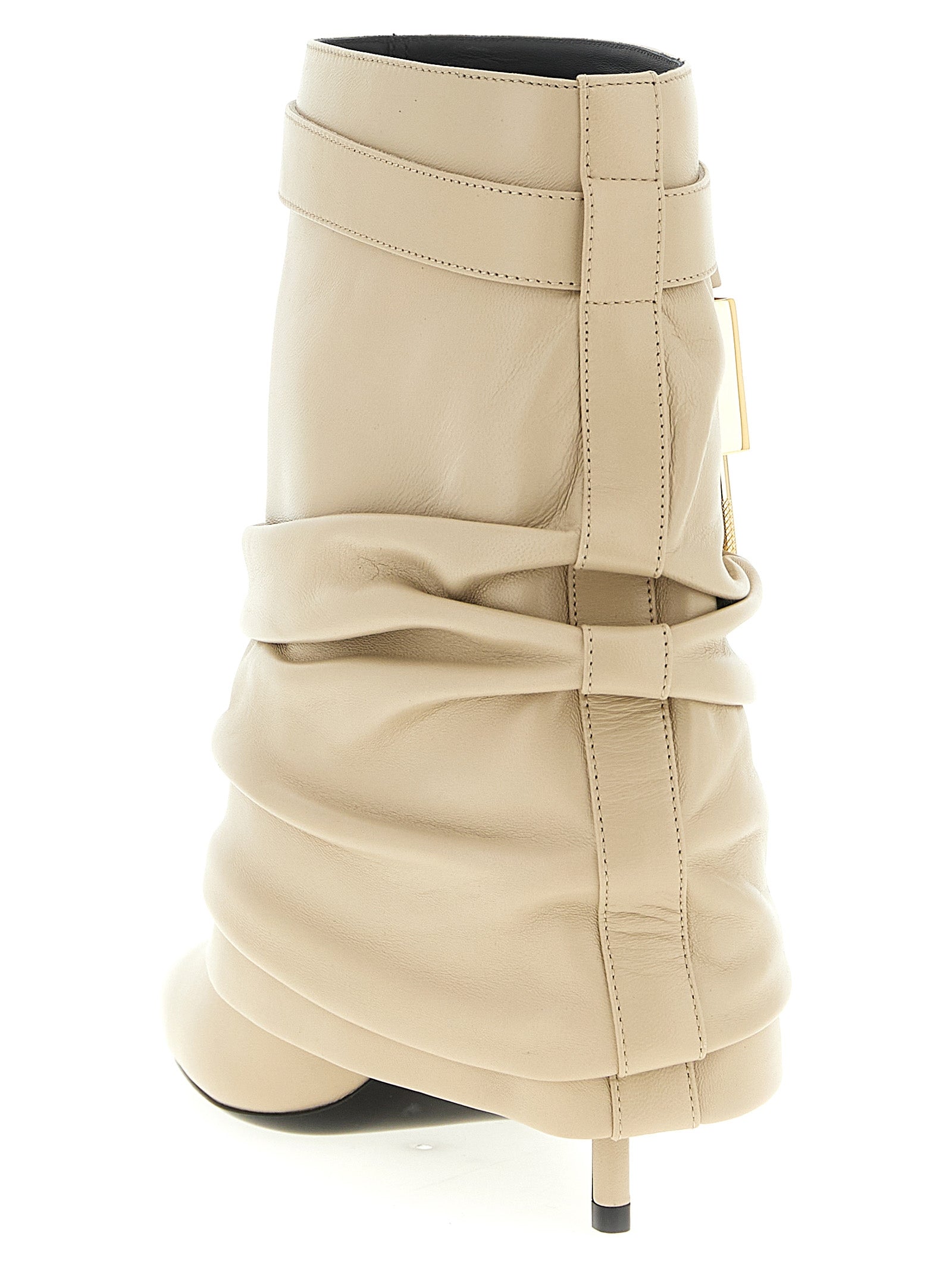 shark lock stiletto ankle boots