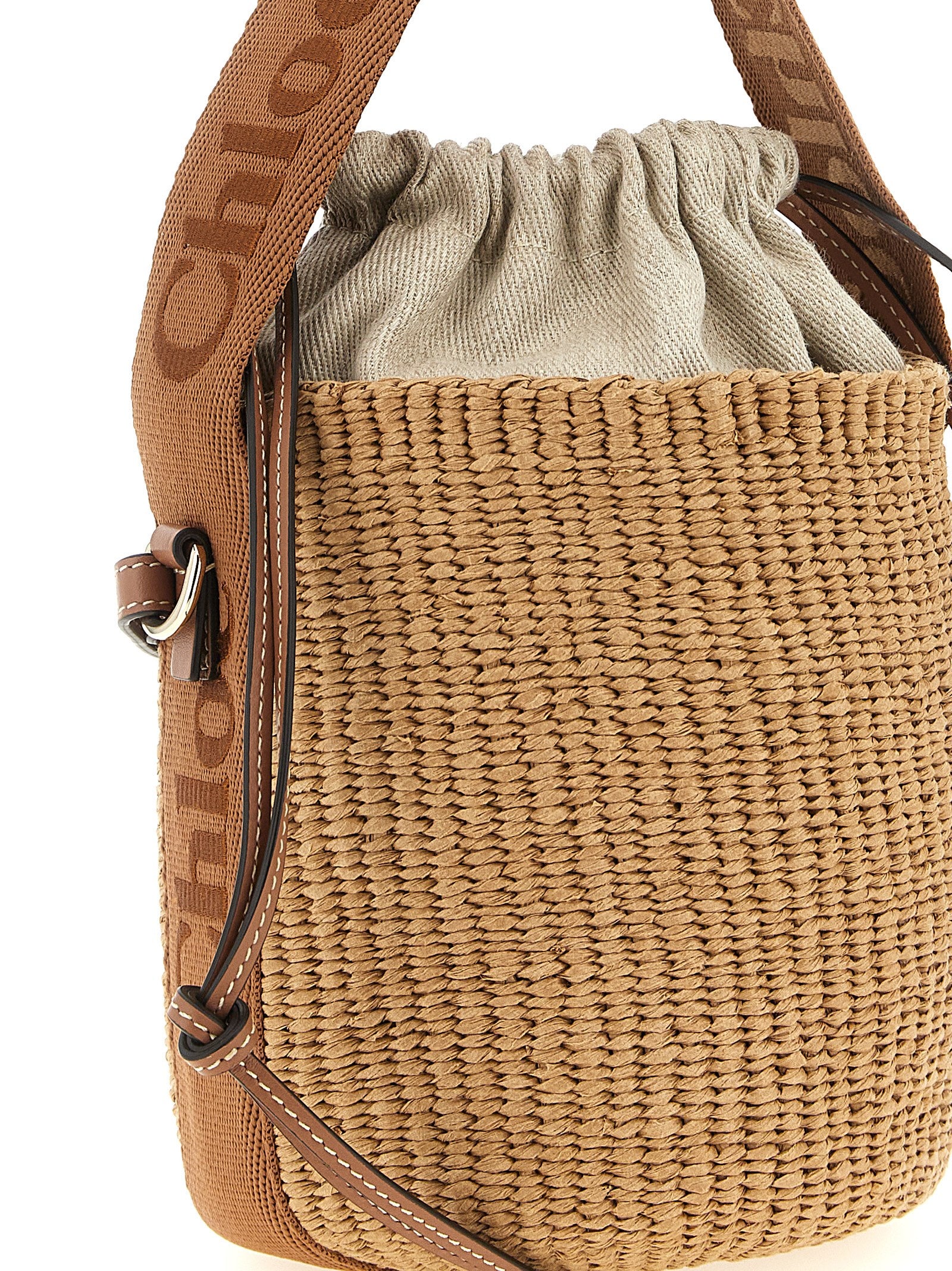 woody small bucket bag