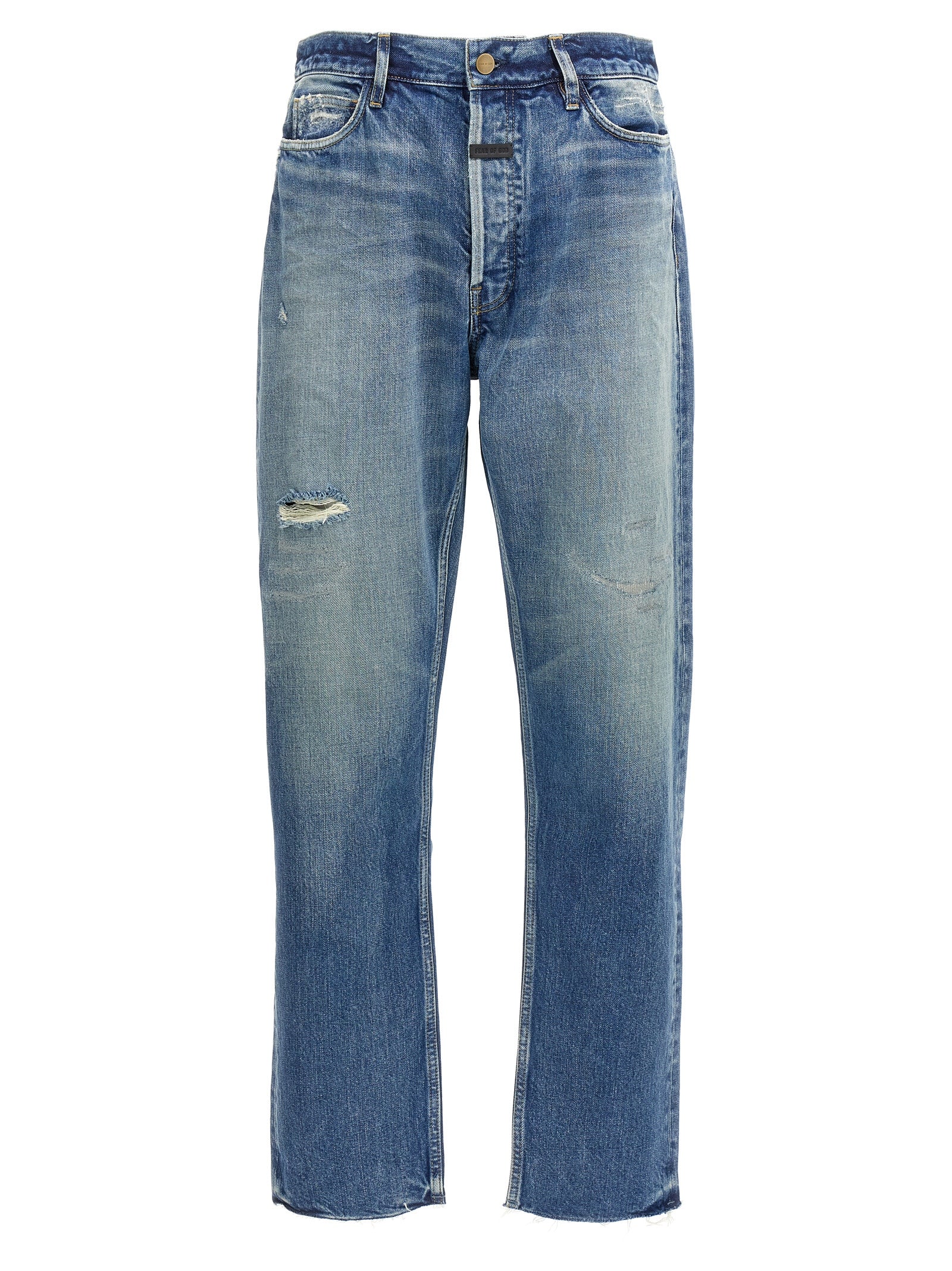 straight 5 pocket jeans
