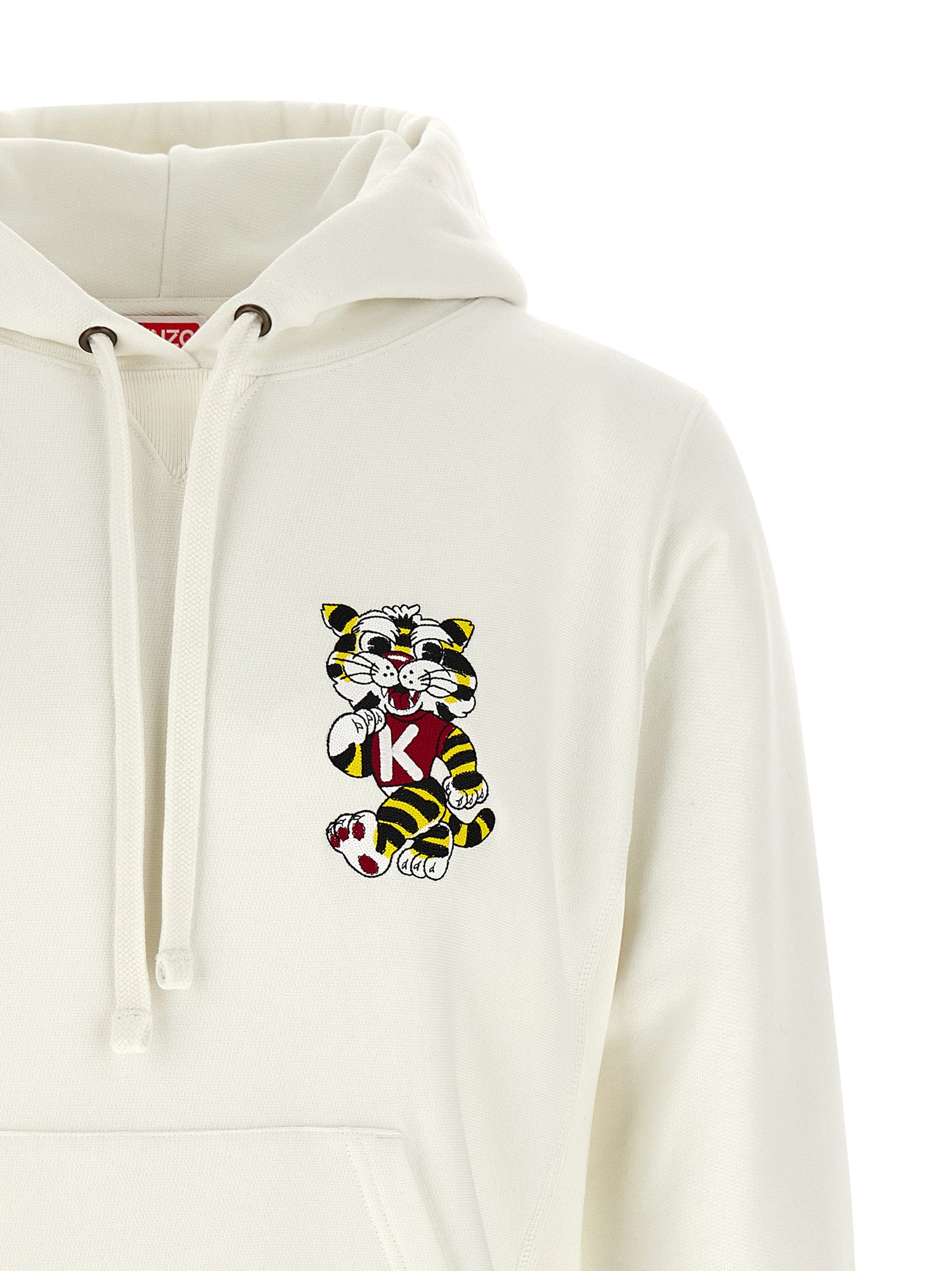 wild tiger embroidered hoodie
