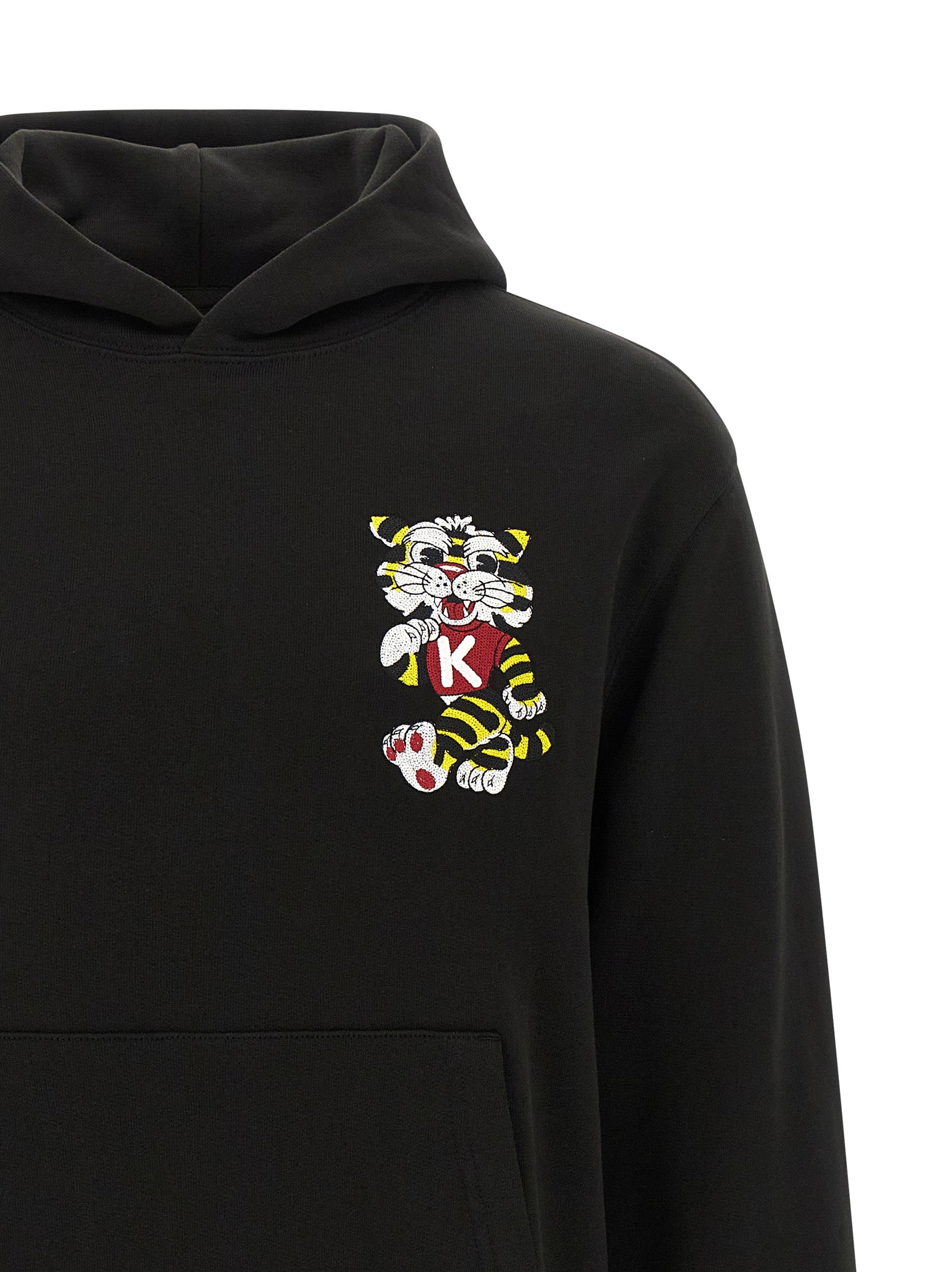 wild tiger embroidered hoodie