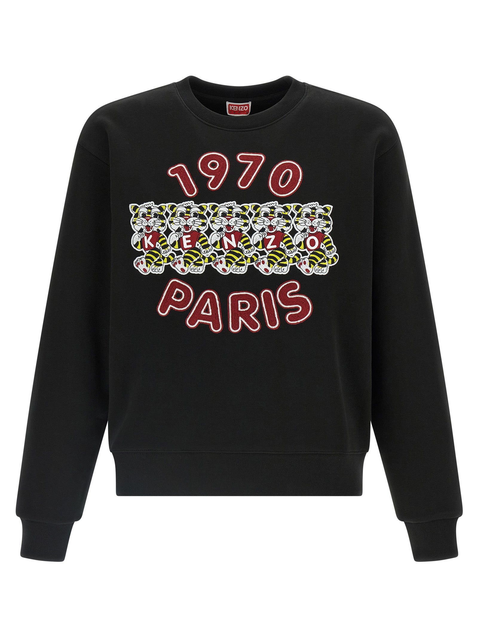 wild tiger embroidered sweatshirt