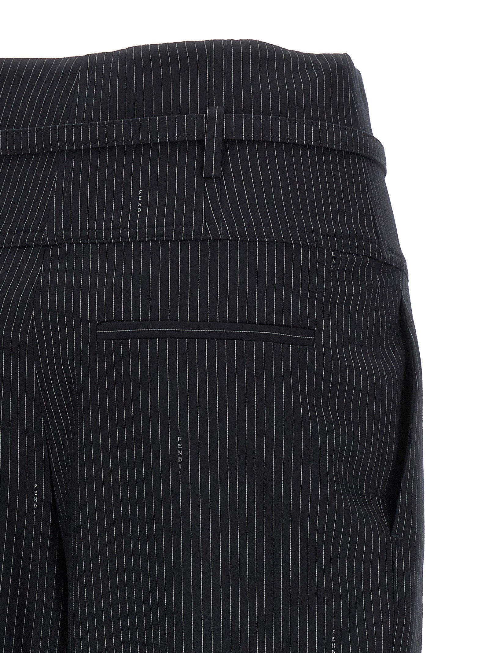 pinstripe wool pants