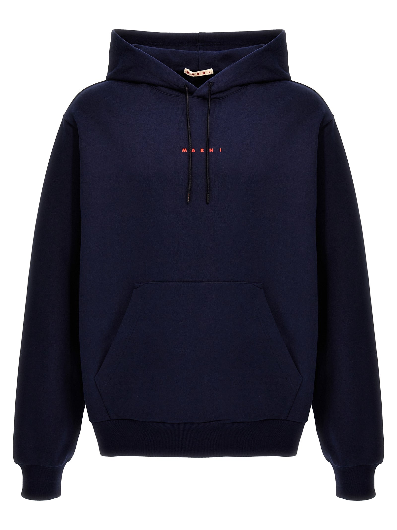 logo print hoodie