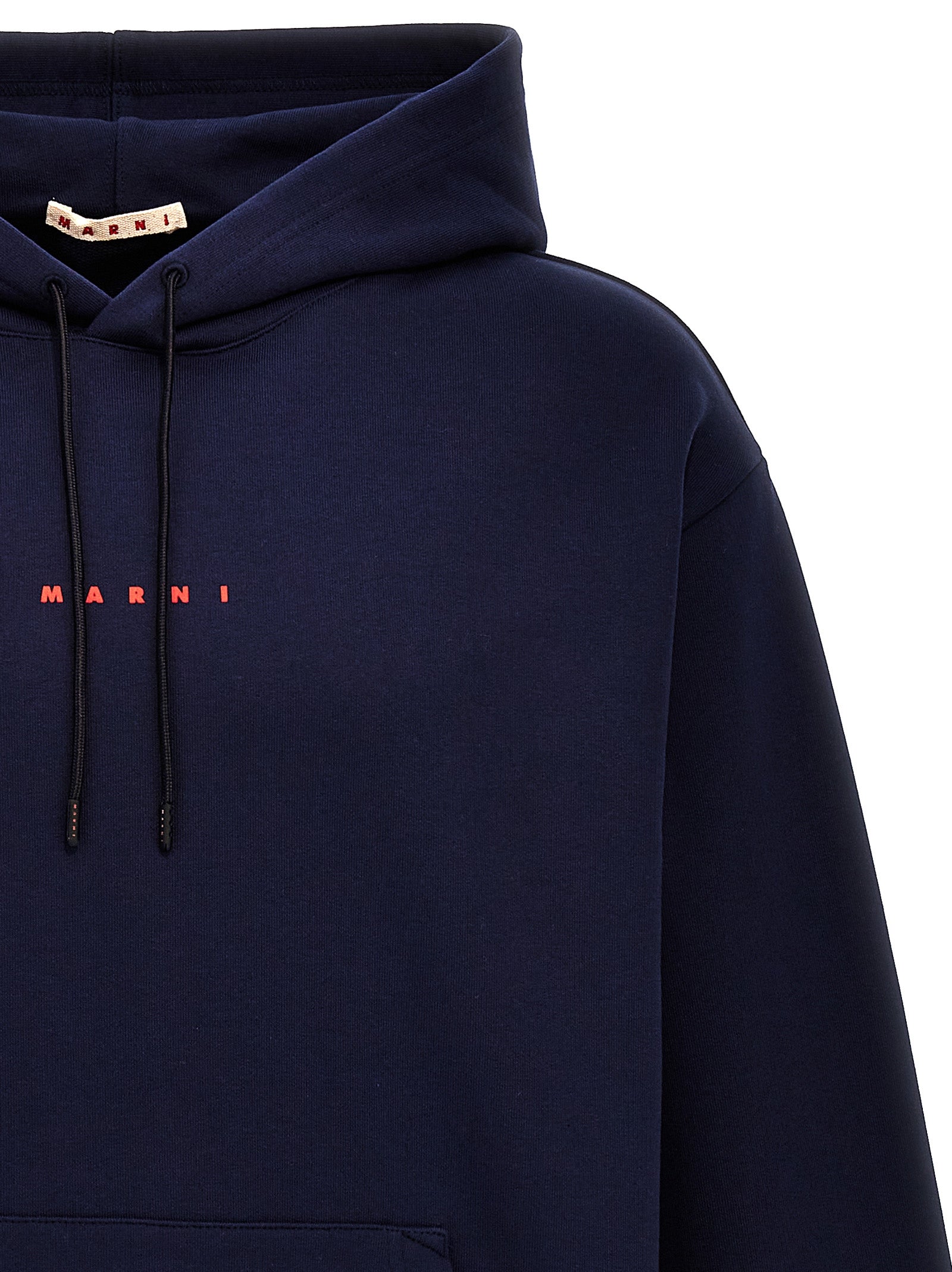 logo print hoodie