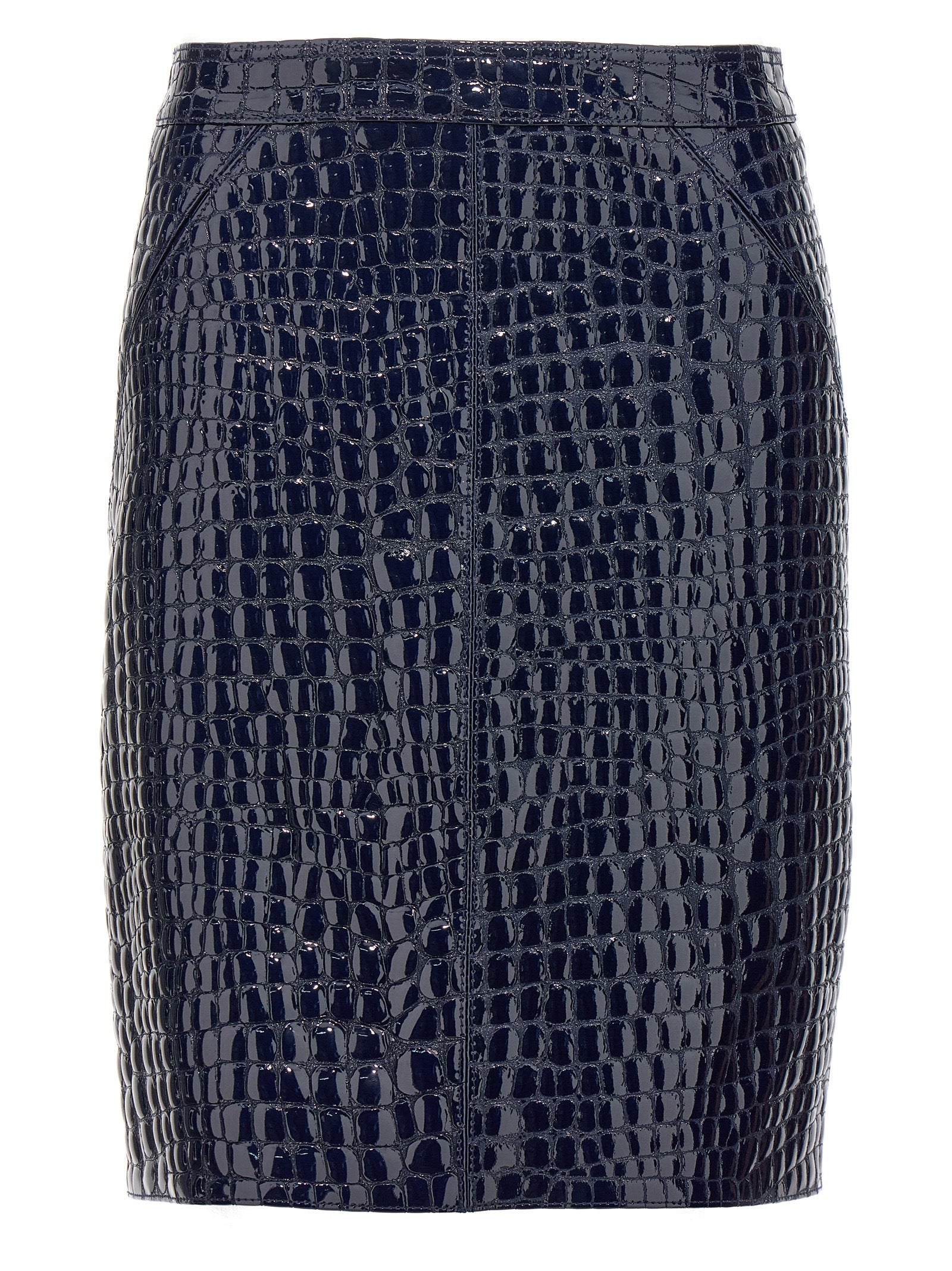 croc print skirt
