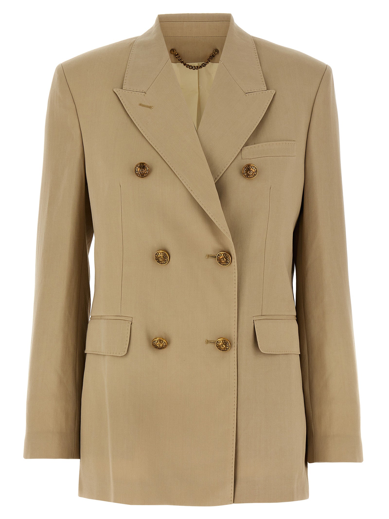 heraldic buttons blazer