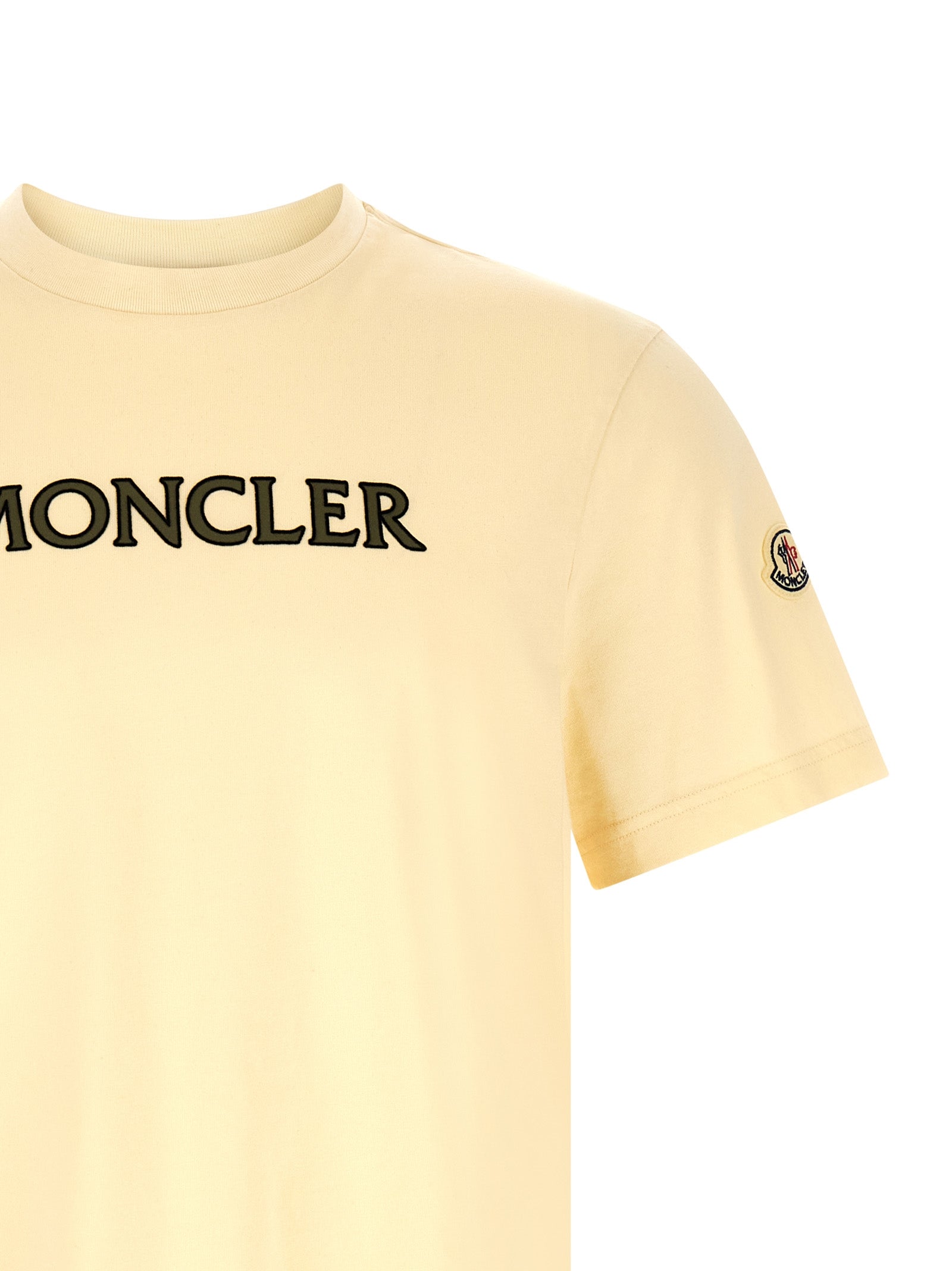 flocked logo t-shirt