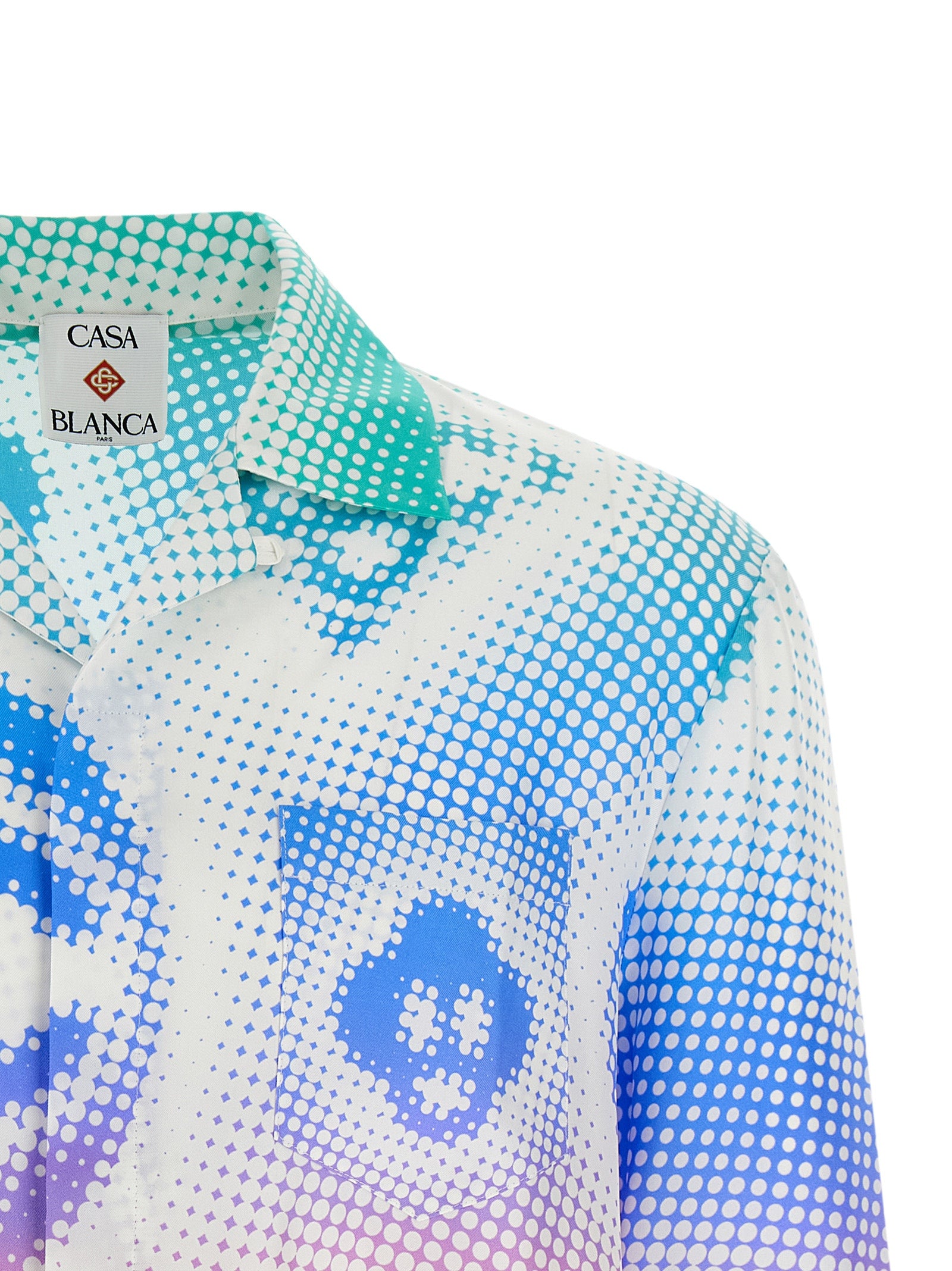 halftone logo shirt