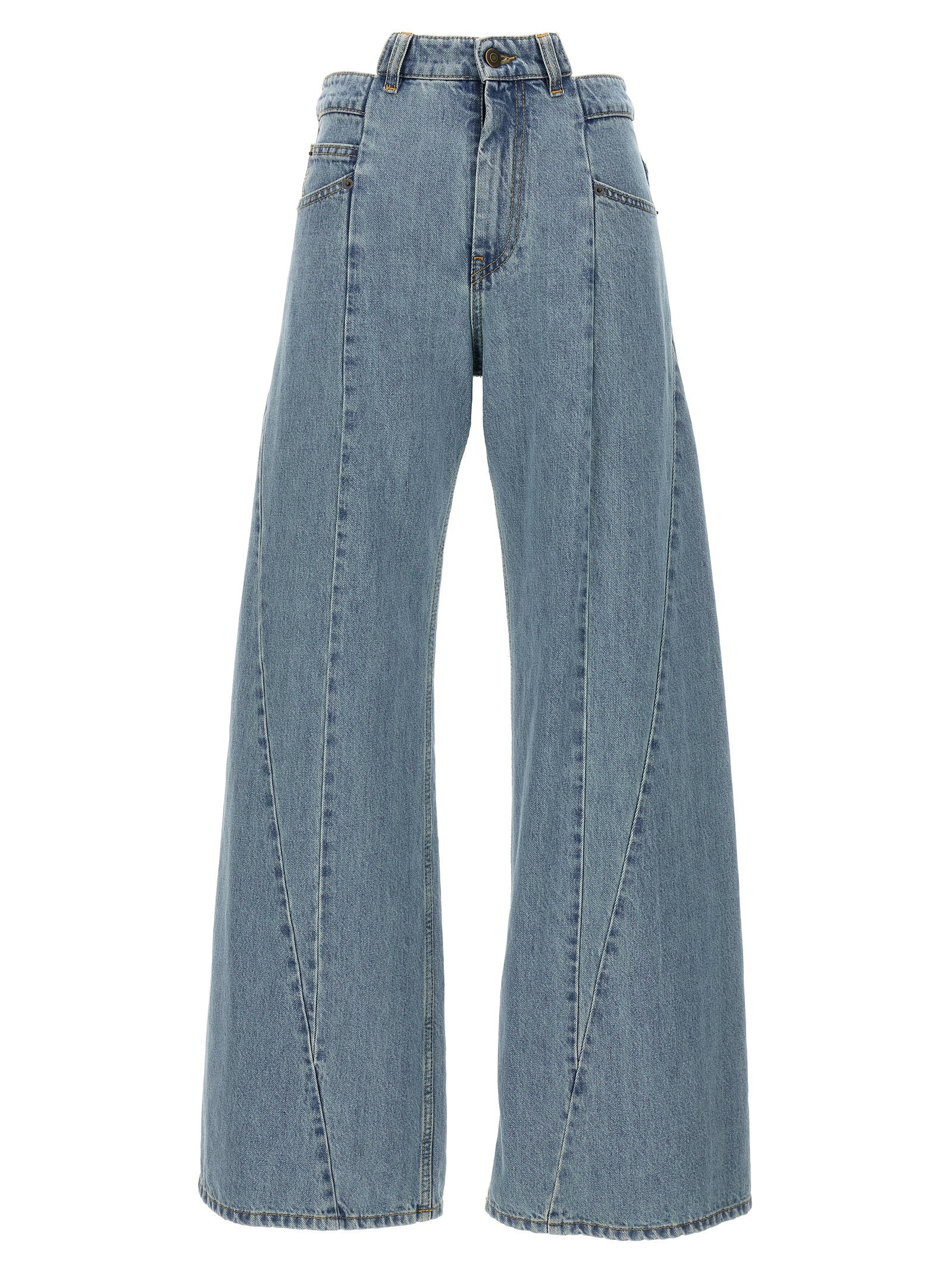 jeans asymmetrical waist